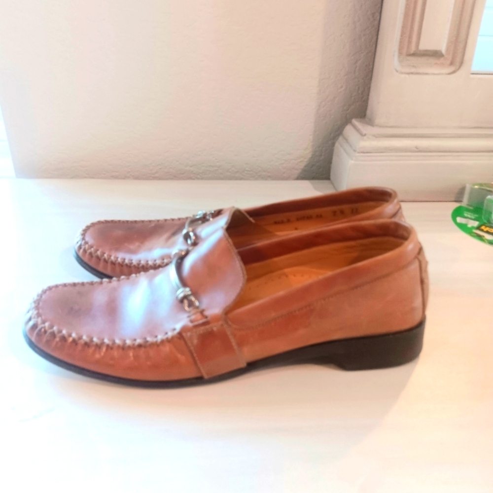 Cole Haan Women's Tan Leather Bit Loafers